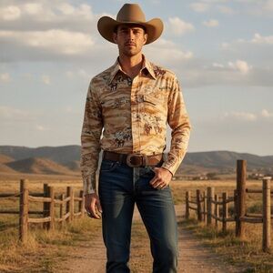 Levi’s Vintage Western Shirt • Western Cowboy Style • Classic Levi’s Heritage